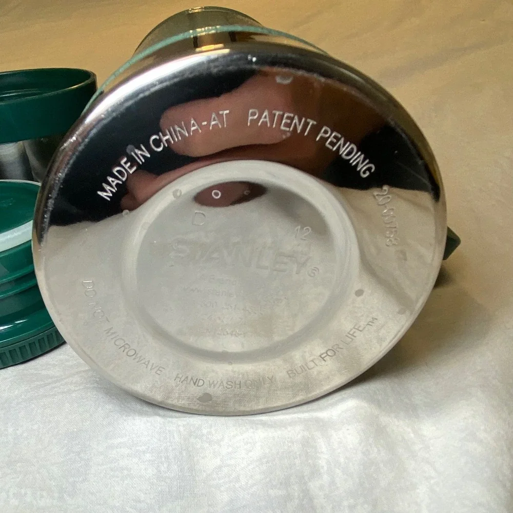 Stanley Classic Vacuum Food Jar 24oz Hammertone Green Thermos 2012 Model - Picture 3 of 7